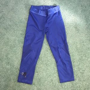 cobalt blue capri leggings